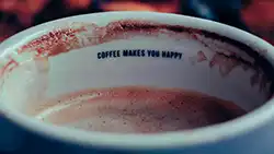coffee makes me me happy written on cup