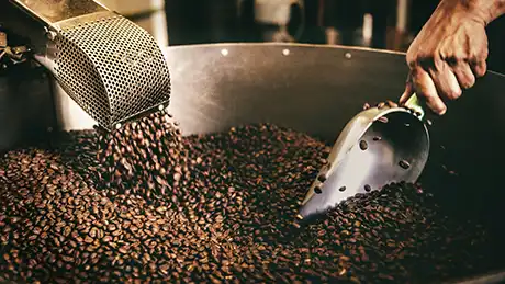 coffee beans roasting