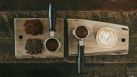 whole beans and ground beans