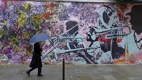 graffiti on building wall