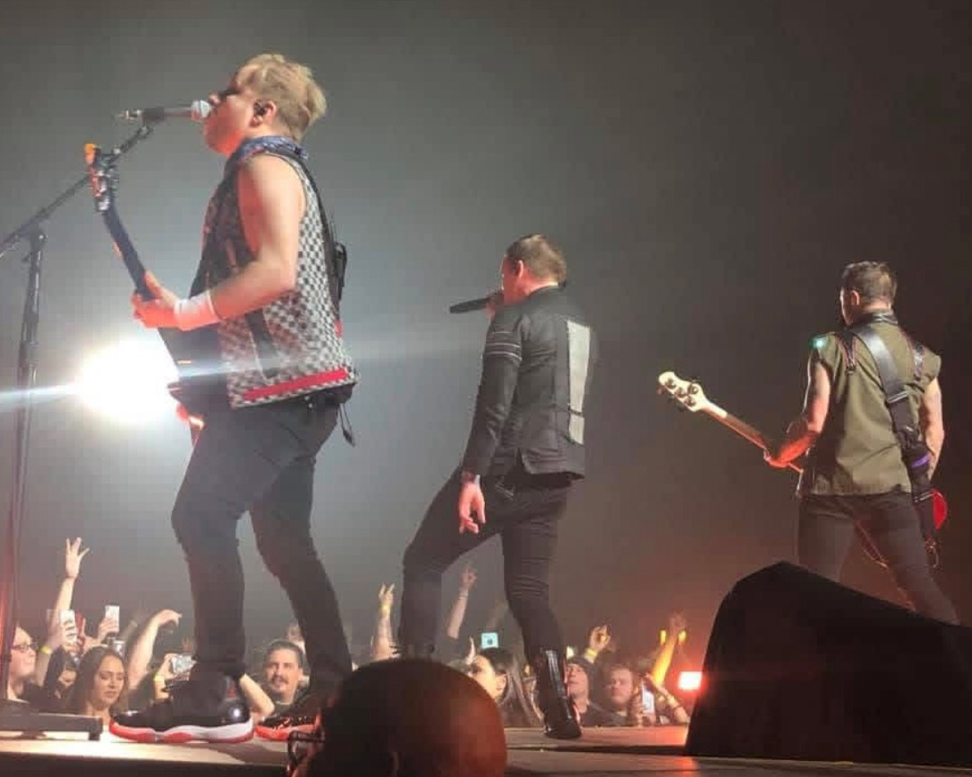 band playing on stage