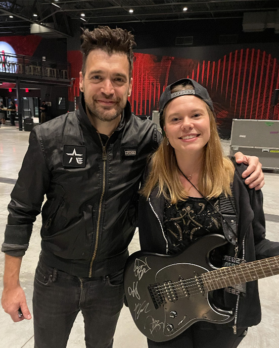 picture with lead signer